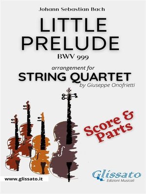 cover image of Little prelude in C minor--String Quartet (parts & score)